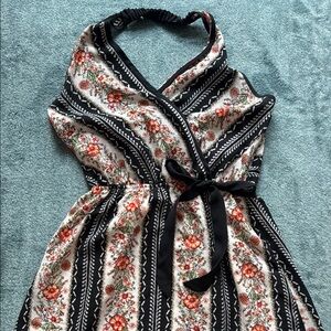 Darling Floral Halter Dress